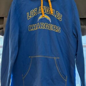 Los Angeles Chargers Hoodie Mens XL Blue Fanatics NFL Pullover Sweatshirt